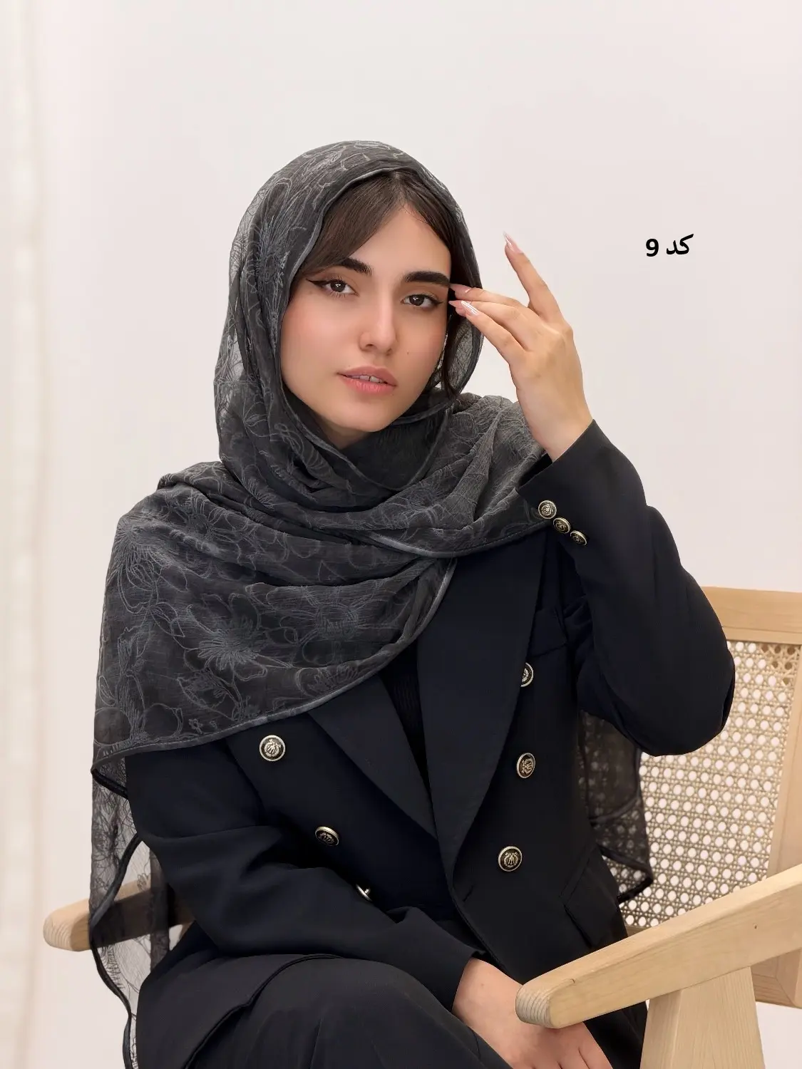 4609-شال حریر گلاره